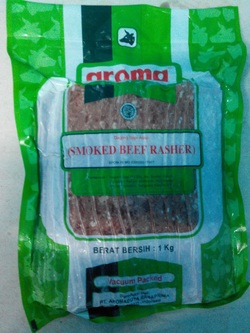 AROMA SMOKED BEEF RASHER 1KG